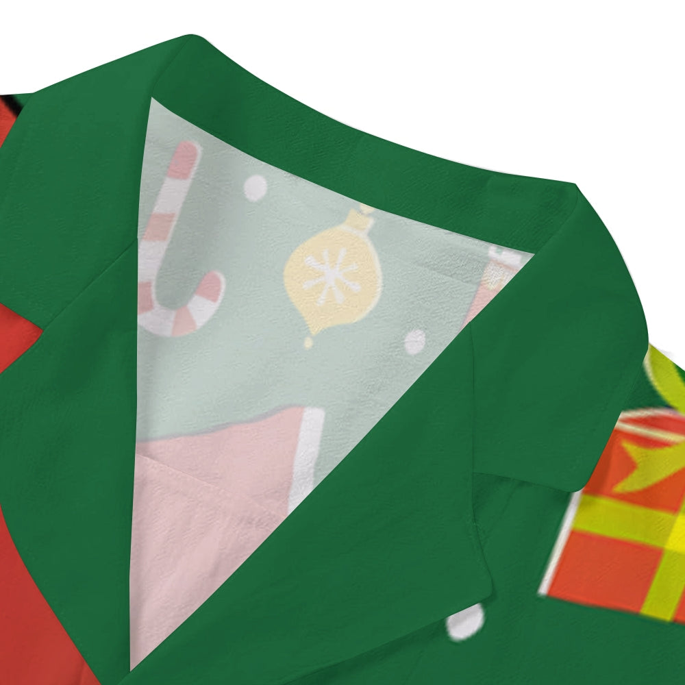 Christmas Santa Claus Japanese Style Camp Shirt 2509005441