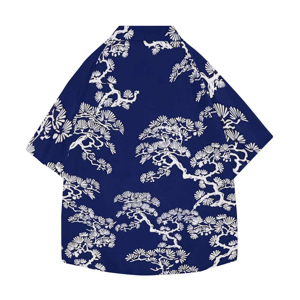 Bonsai Tree Japanese Style Camp Shirt
