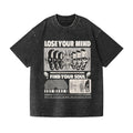 Lose Mind . Find Soul Washed Space Vintage Wash Japanese Design T-Shirt