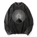 Your Mountain Vintage Cotton Wash Crewneck Long-Sleeve T-Shirt