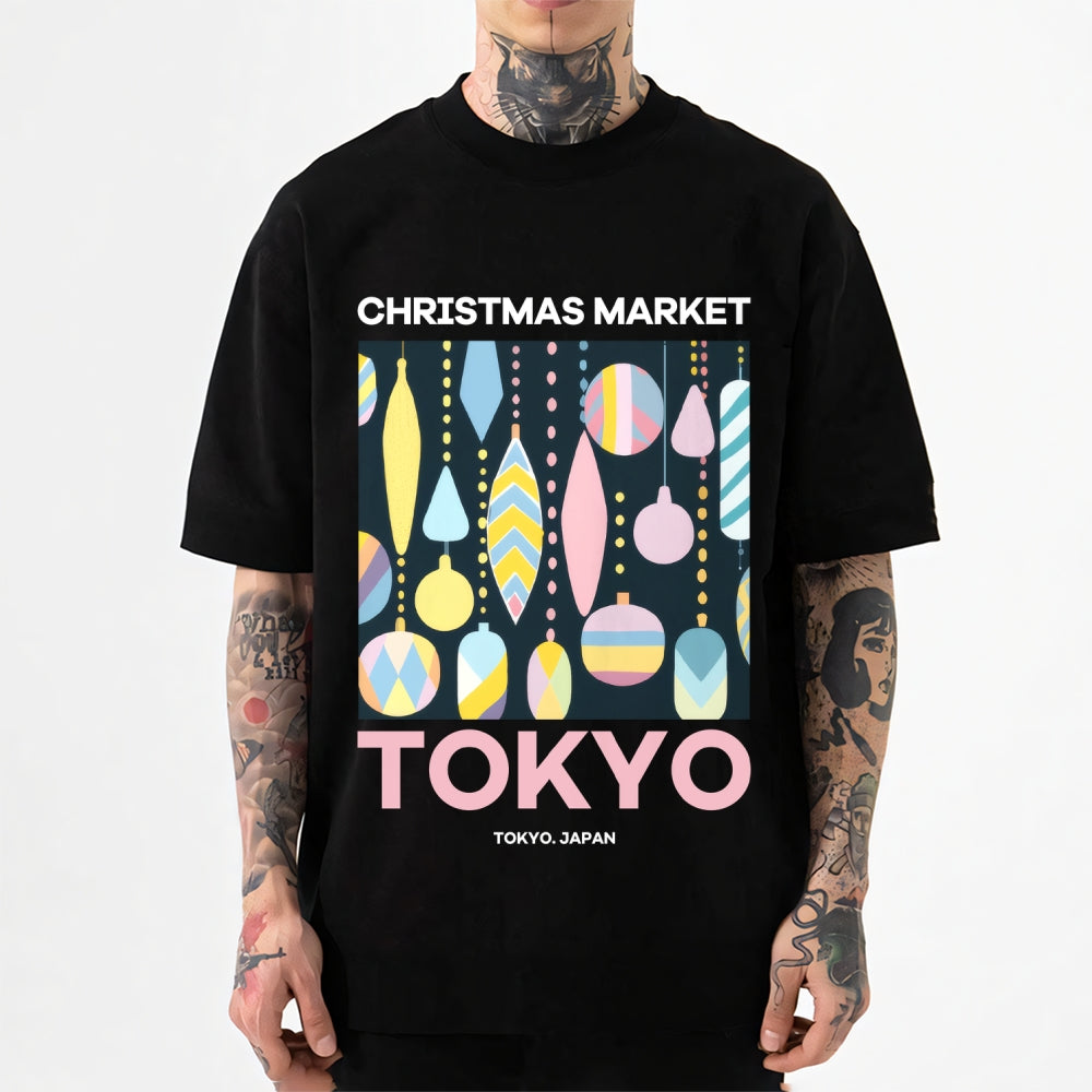 Tokyo Christmas Market Japanese Style Classic Tee