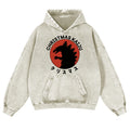 Christmas Kaiju Vintage Washed Thick Cotton Hoodie