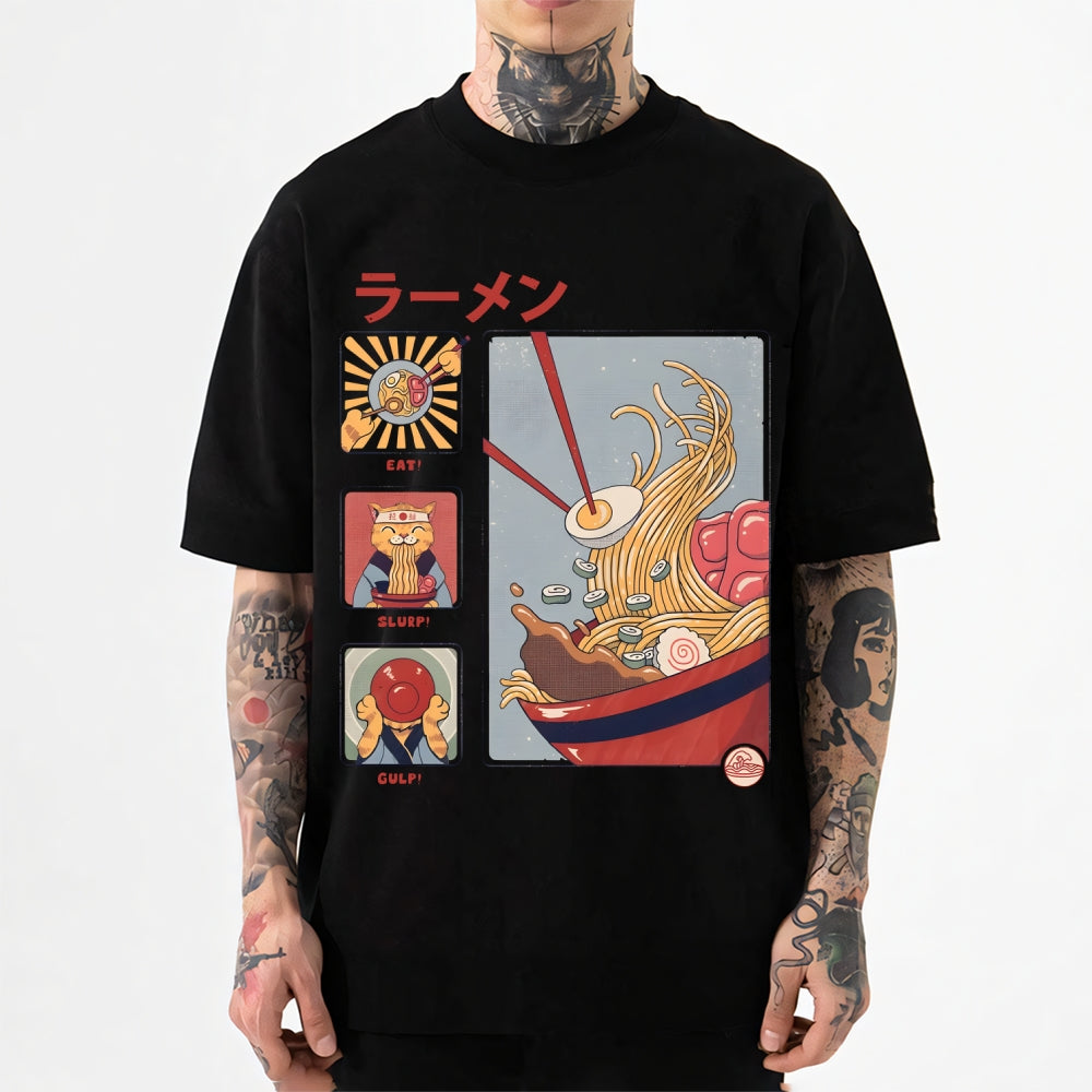 Ramen Cat Japanese Style Classic Tee