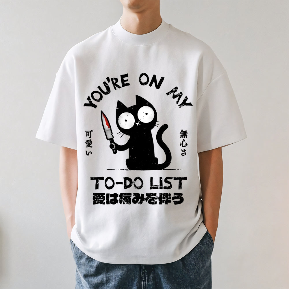 Black Cat Japanese Style Classic Tee