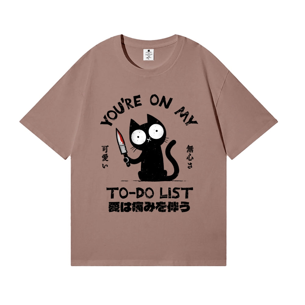 Black Cat Japanese Style Classic Tee