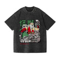 Kaiju Santa Claus Vintage Wash Japanese Design T-Shirt