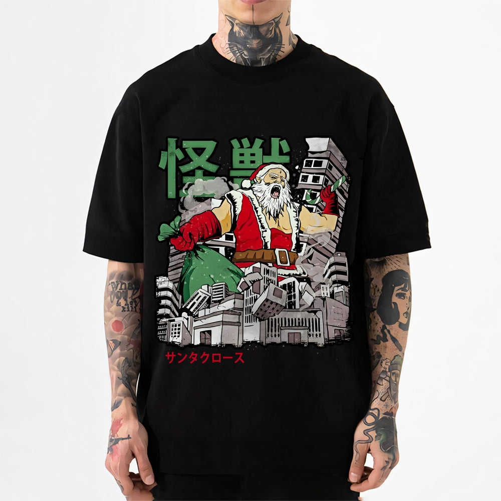 Kaiju Santa Claus Japanese Style Classic Tee