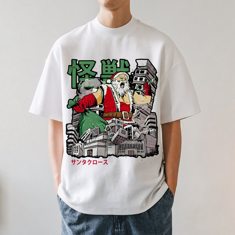 Kaiju Santa Claus Japanese Style Classic Tee