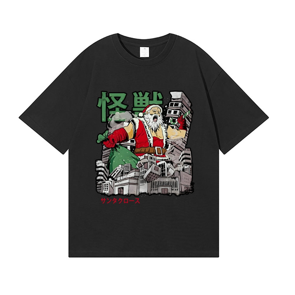Kaiju Santa Claus Japanese Style Classic Tee