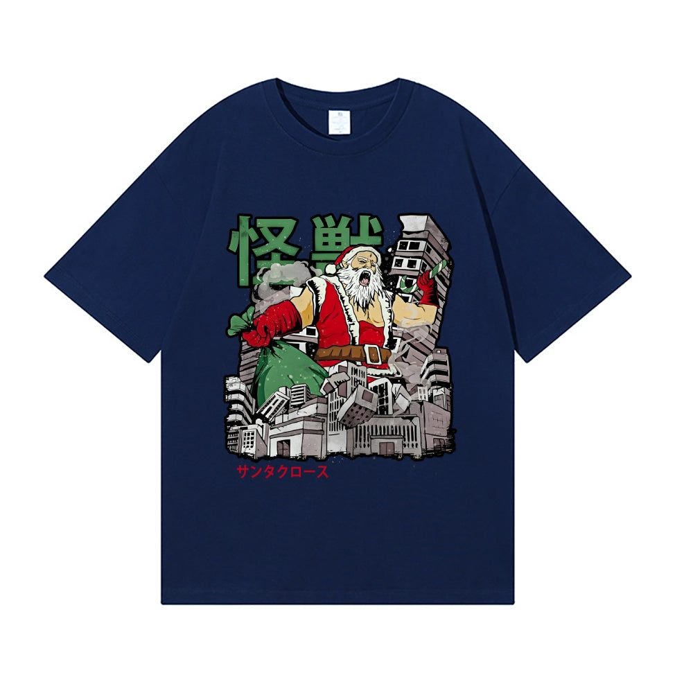 Kaiju Santa Claus Japanese Style Classic Tee