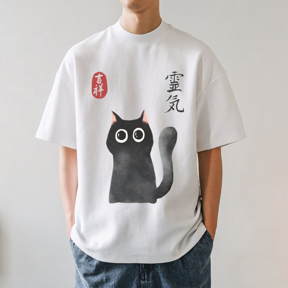 Black Cat Japanese Style Classic Tee