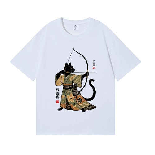 Archer Cat Japanese Style Classic Tee