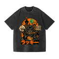 Halloween Party Vintage Wash Japanese Design T-Shirt