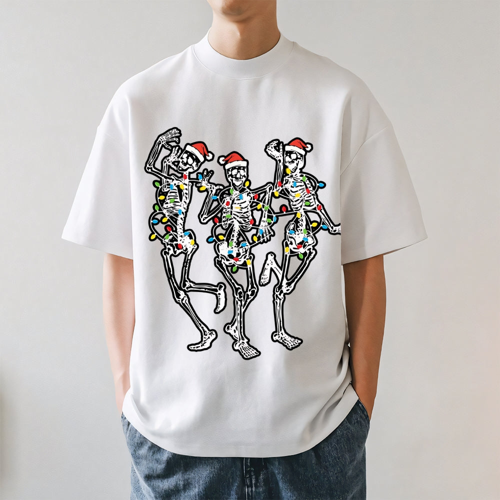Skeletons Celebrate Christmas Japanese Style Classic Tee