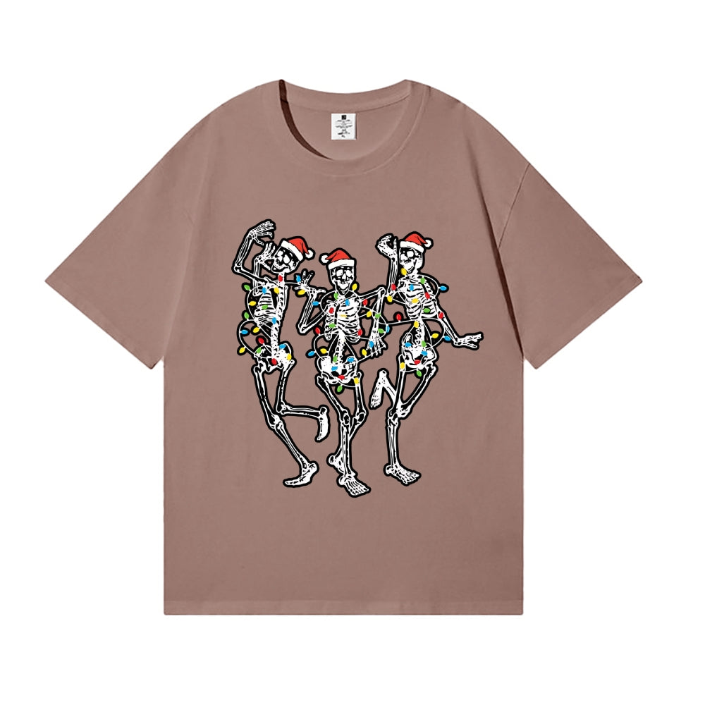 Skeletons Celebrate Christmas Japanese Style Classic Tee