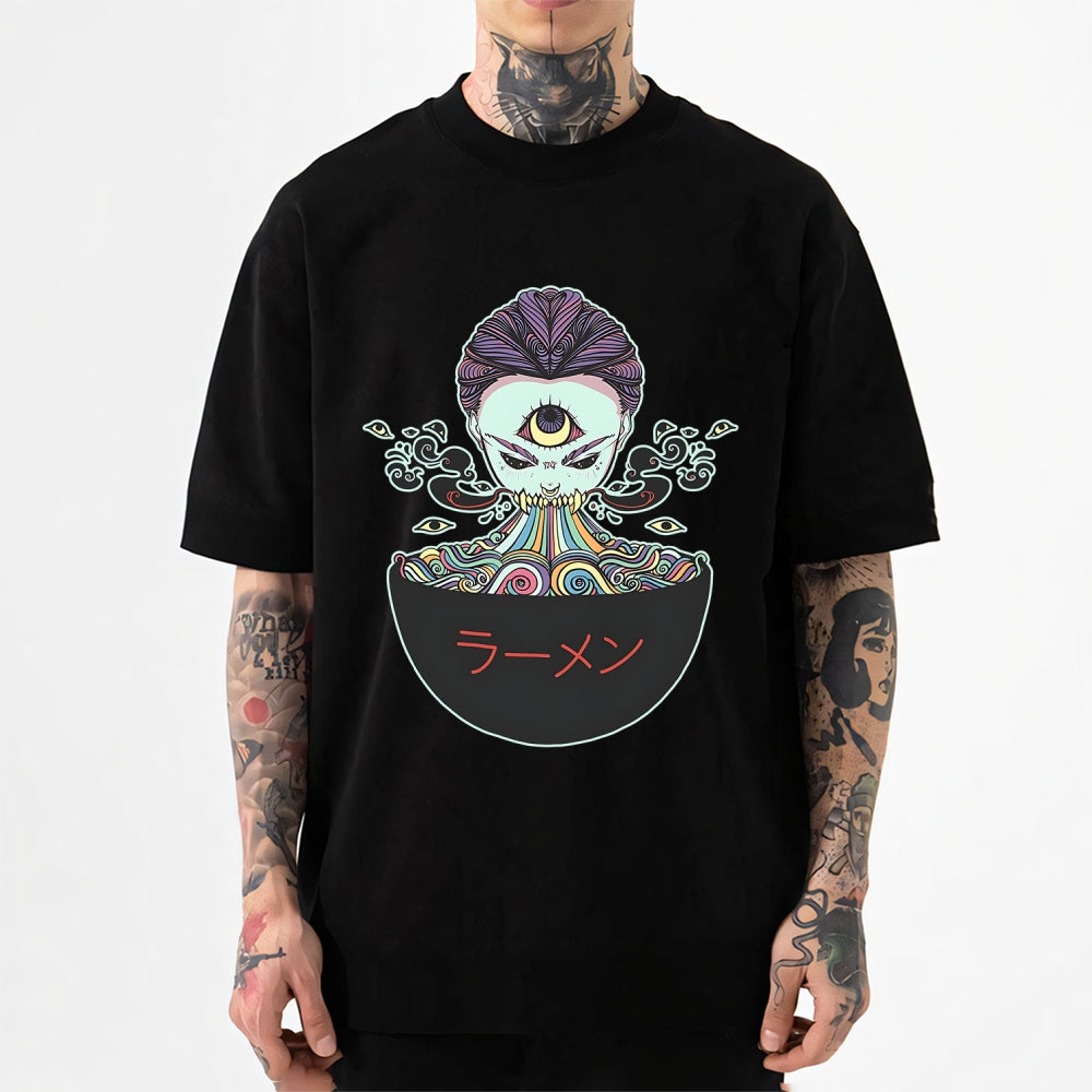 Ramen Noodles Monster Japanese Style Classic Tee
