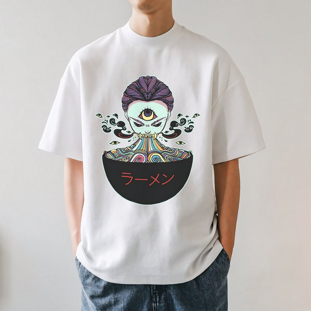 Ramen Noodles Monster Japanese Style Classic Tee