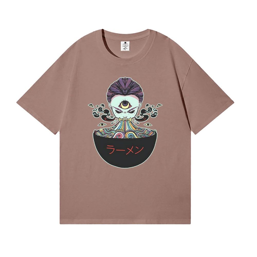Ramen Noodles Monster Japanese Style Classic Tee