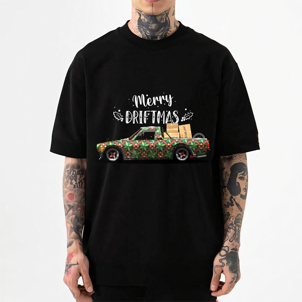 Merry Christmas Drift Car Japanese Style Classic Tee