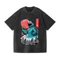 Cookie Kaiju Vintage Wash Japanese Design T-Shirt