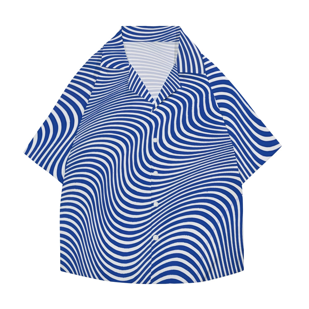 Wave Japanese Style Camp Shirt