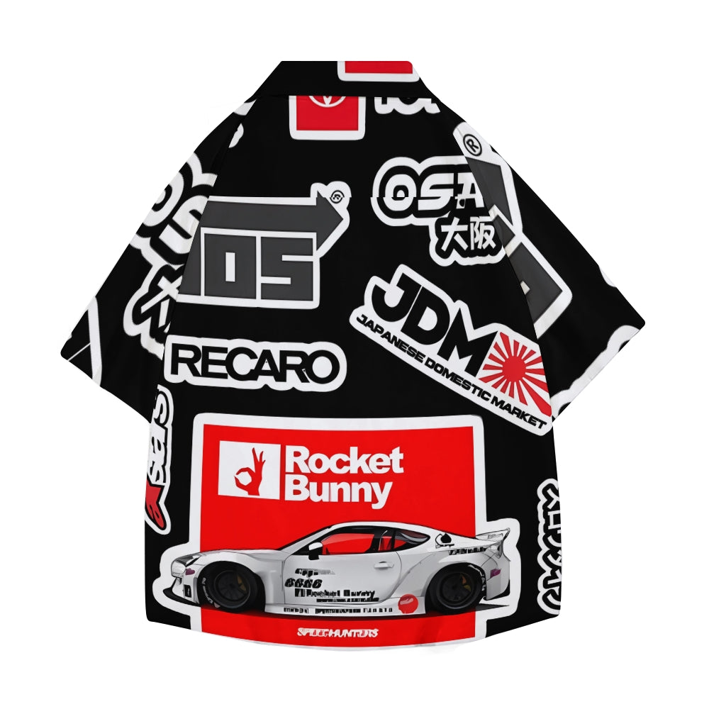 Car Japanese Style Camp Shirt