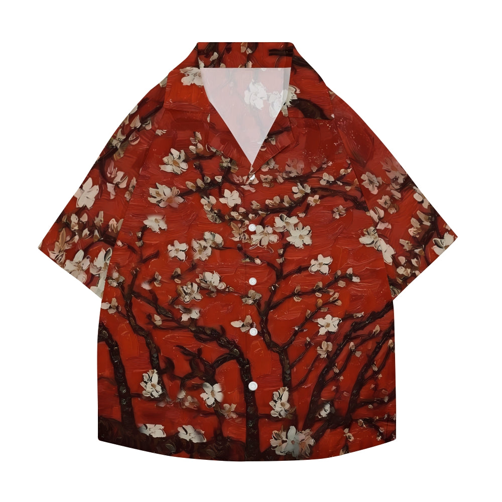 Flower Japanese Style Camp Shirt
