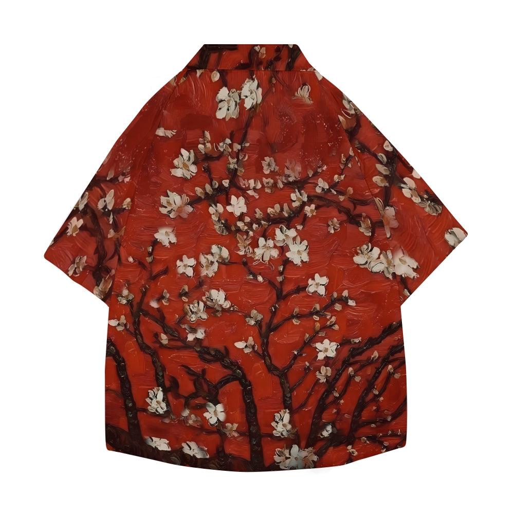 Flower Japanese Style Camp Shirt