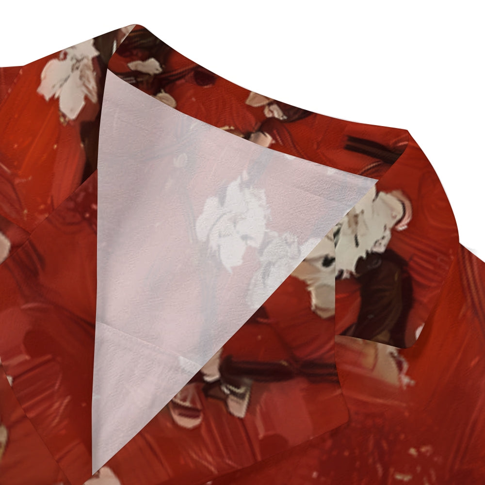 Flower Japanese Style Camp Shirt