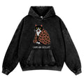 Tiger Ocelot Vintage Washed Thick Cotton Hoodie