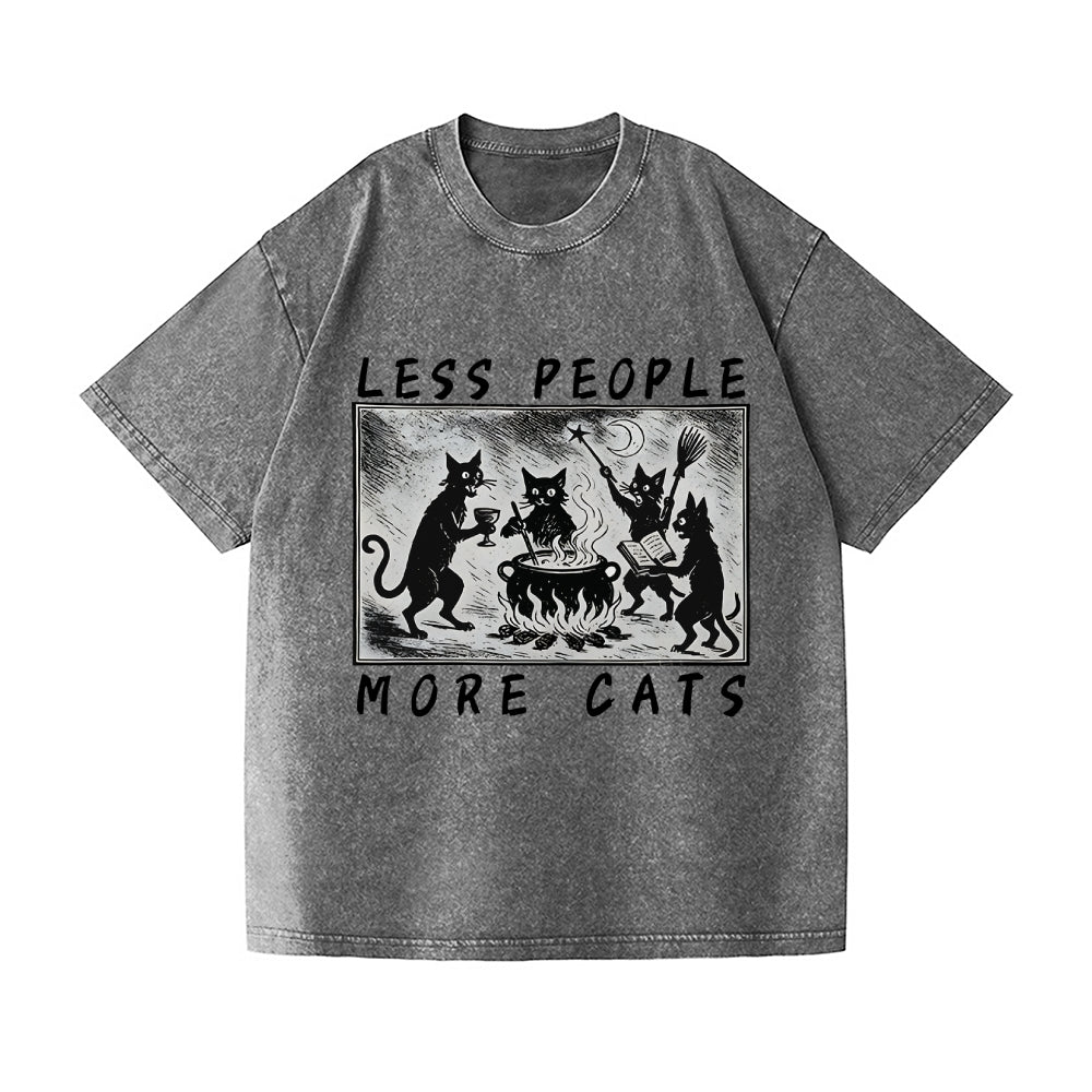Tiger And Cat Sacrificial Ceremony Vintage Wash Japanese Design T-Shirt