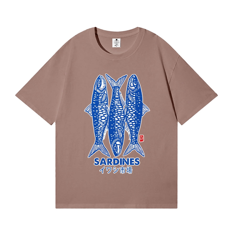 Sardines Fish Japanese Style Classic Tee