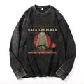 Nakatomi Plaza Vintage Cotton Wash Crewneck Long-Sleeve T-Shirt
