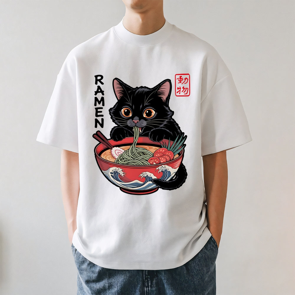 Cat Ramen Japanese Style Classic Tee