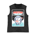 Meow Pure Cotton Wash-Dyed Sleeveless Tank Top