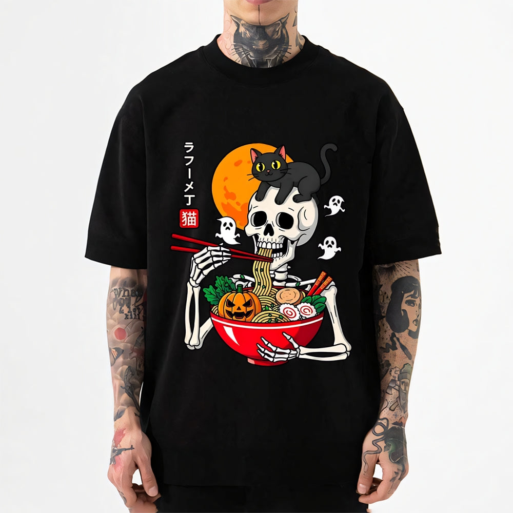 Skeleton Ramen Japanese Style Classic Tee