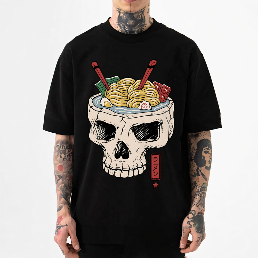Ramen Brain Skull Japanese Style Classic Tee