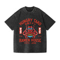Hungry Tako Ramen Kyoto Octopus Vintage Wash Japanese Design T-Shirt