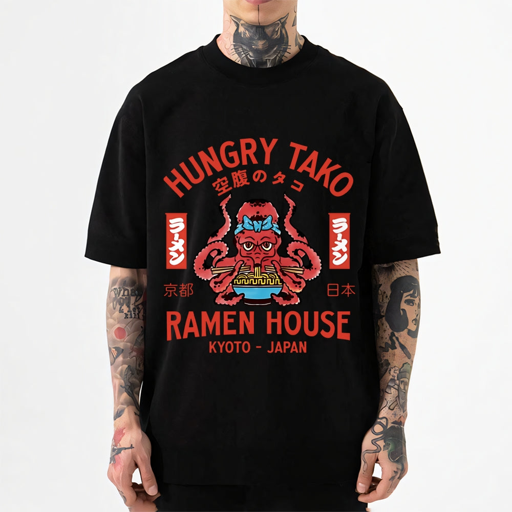 Hungry Tako Ramen Kyoto Octopus Japanese Style Classic Tee