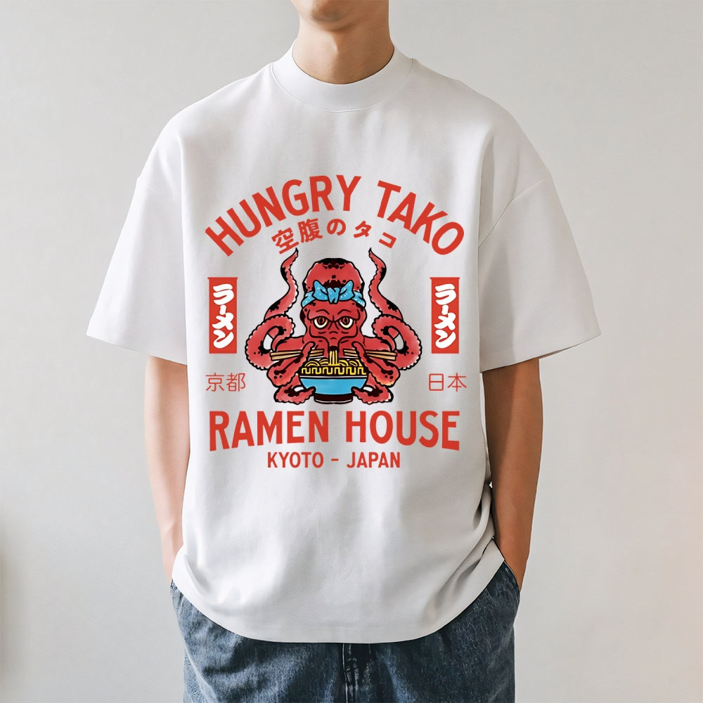Hungry Tako Ramen Kyoto Octopus Japanese Style Classic Tee
