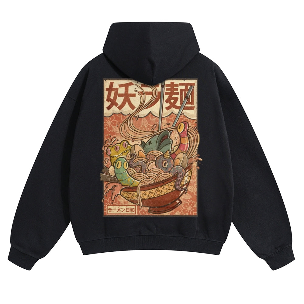 Kaiju Ramen Vintage Cotton Hoodie