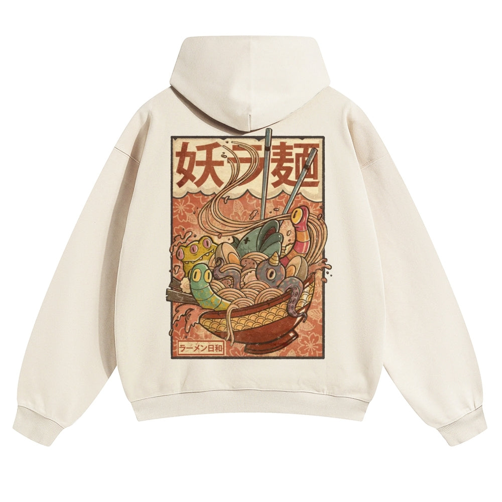 Kaiju Ramen Vintage Cotton Hoodie