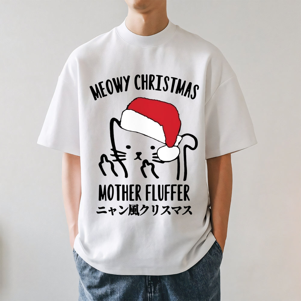 Christmas Cat Japanese Style Classic Tee