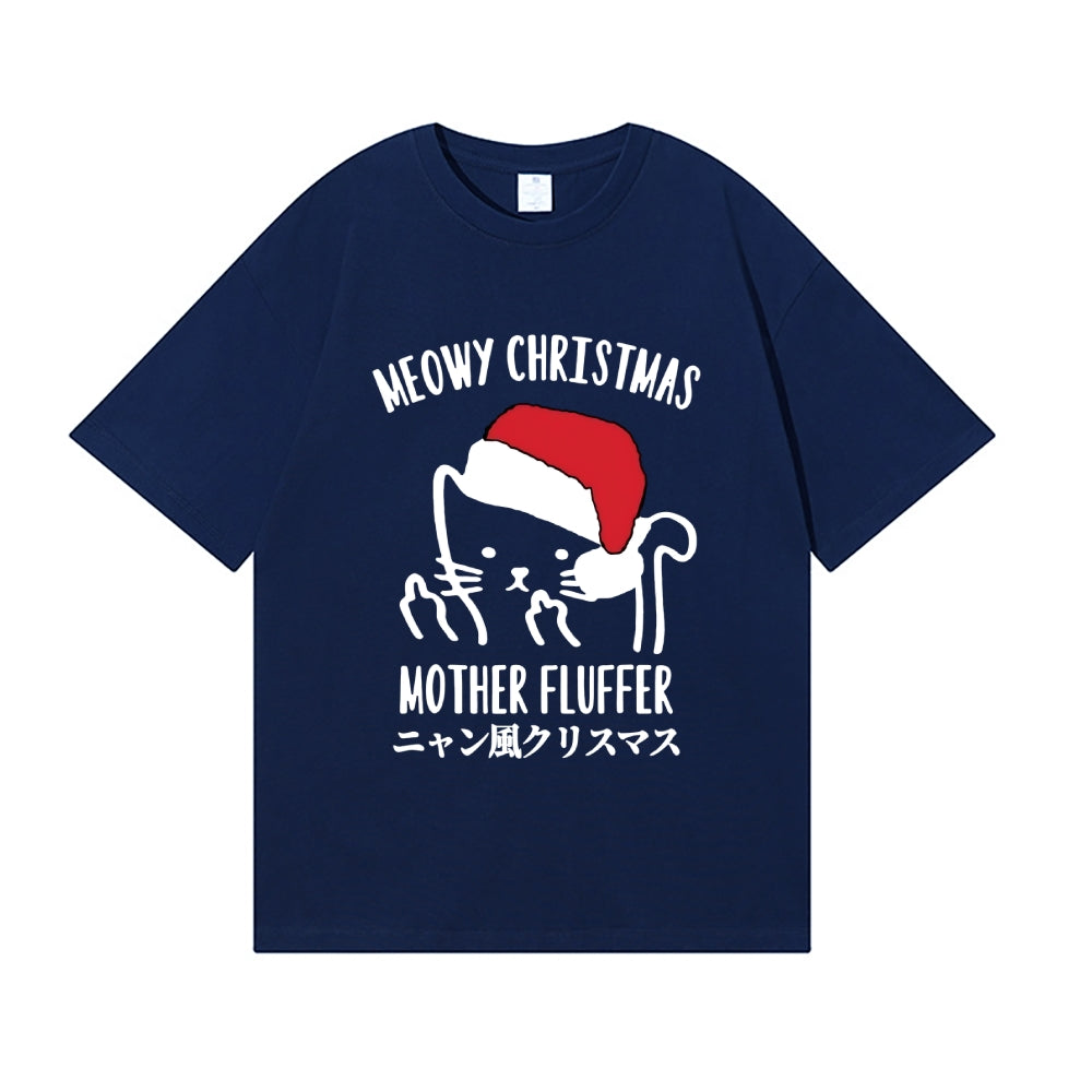 Christmas Cat Japanese Style Classic Tee