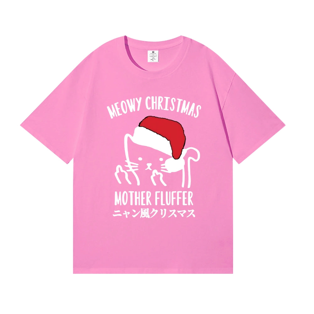 Christmas Cat Japanese Style Classic Tee