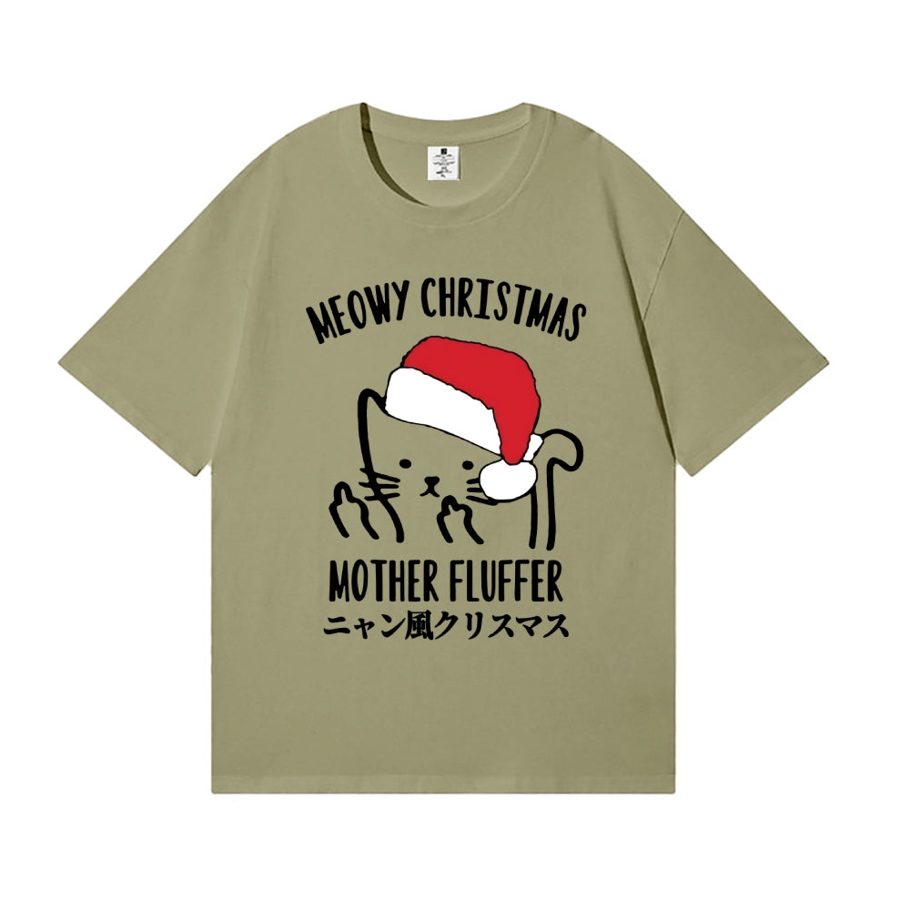 Christmas Cat Japanese Style Classic Tee