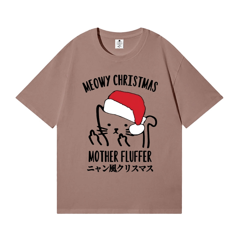 Christmas Cat Japanese Style Classic Tee