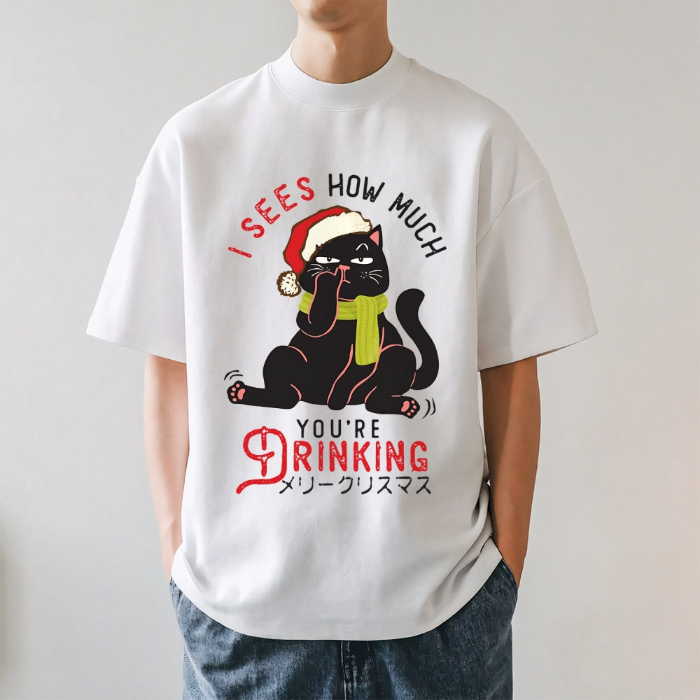 Christmas Cat Japanese Style Classic Tee