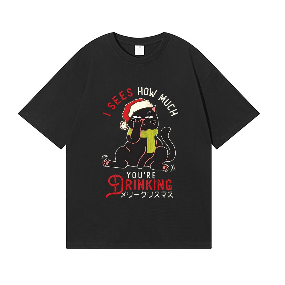 Christmas Cat Japanese Style Classic Tee