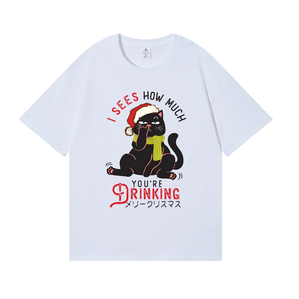 Christmas Cat Japanese Style Classic Tee